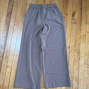 Varley Women's Taupe Stone Wide-Leg Pants